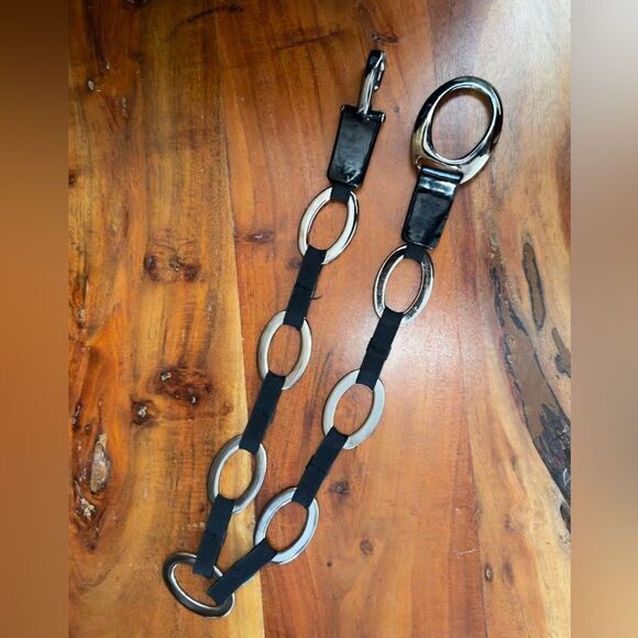 SUZI ROHER LEATHER & METAL LINK BELT - Picture 4 of 10